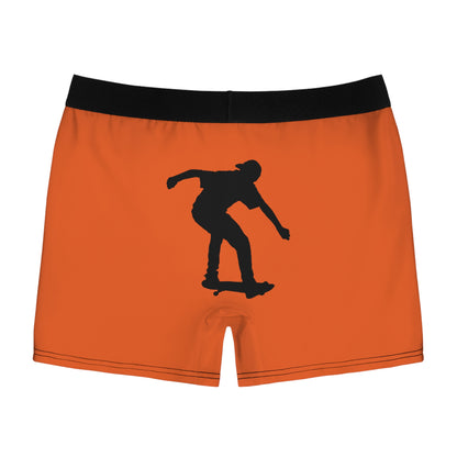 Men's Boxer Briefs: Skateboarding Orange