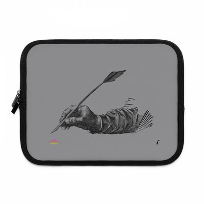 Laptop Sleeve: Writing Grey