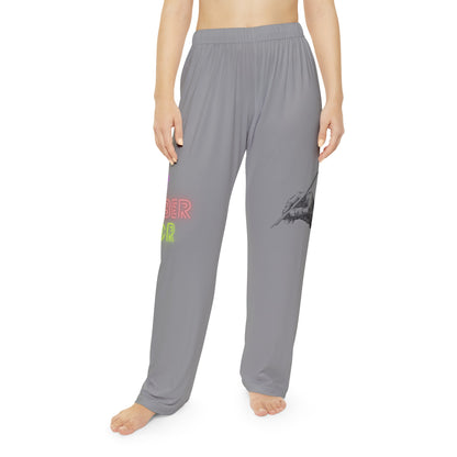 Women's Pajama Pants: Writing Grey