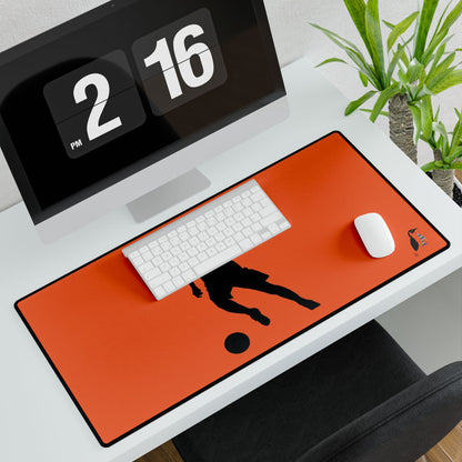 Desk Mats: Soccer Orange