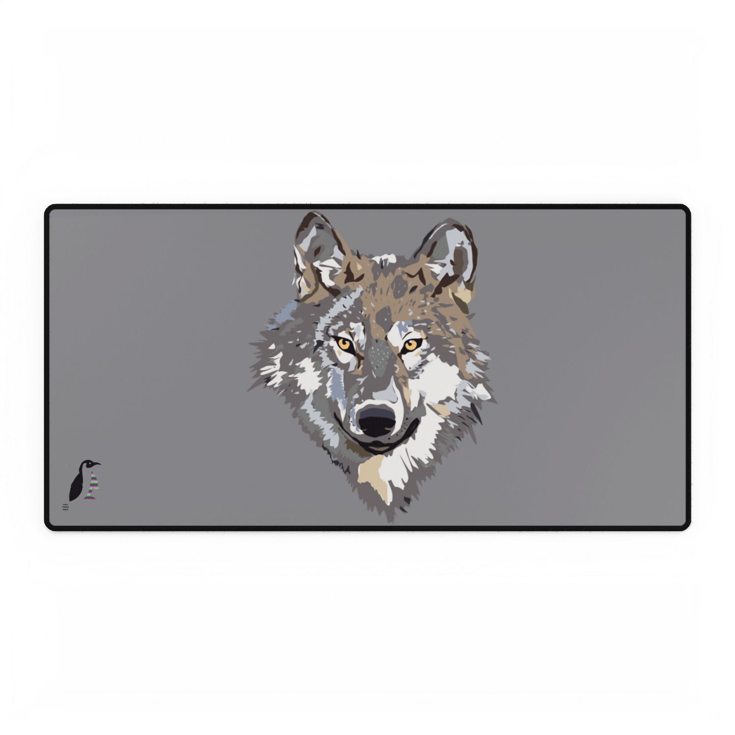 Desk Mats: Wolves Grey