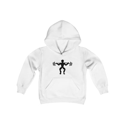 Youth Heavy Blend Hooded Sweatshirt: Weightlifting