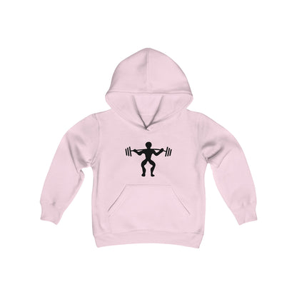 Youth Heavy Blend Hooded Sweatshirt: Weightlifting