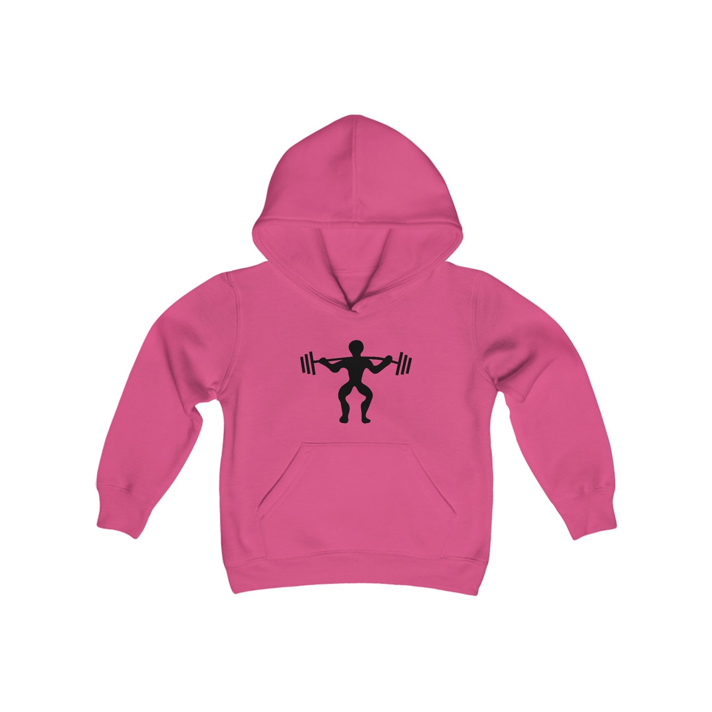 Youth Heavy Blend Hooded Sweatshirt: Weightlifting 