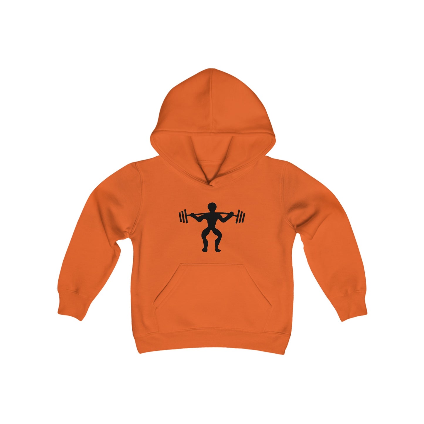 Youth Heavy Blend Hooded Sweatshirt: Weightlifting