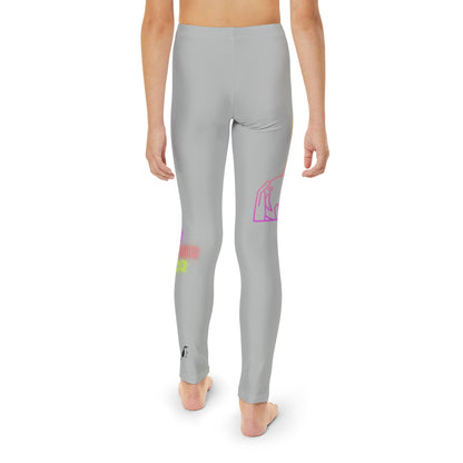 Youth Full-Length Leggings: Bowling Lite Grey