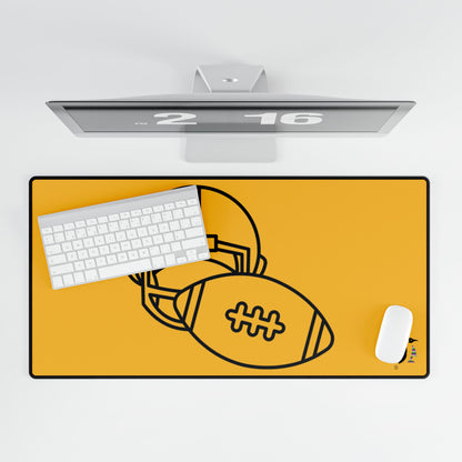 Desk Mats: Football Yellow