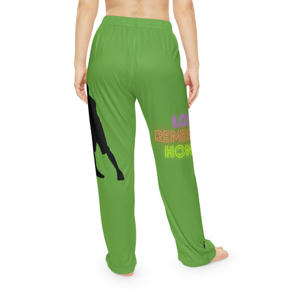 Women's Pajama Pants: Basketball Green