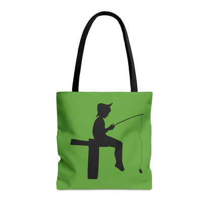 Tote Bag: Fishing Green