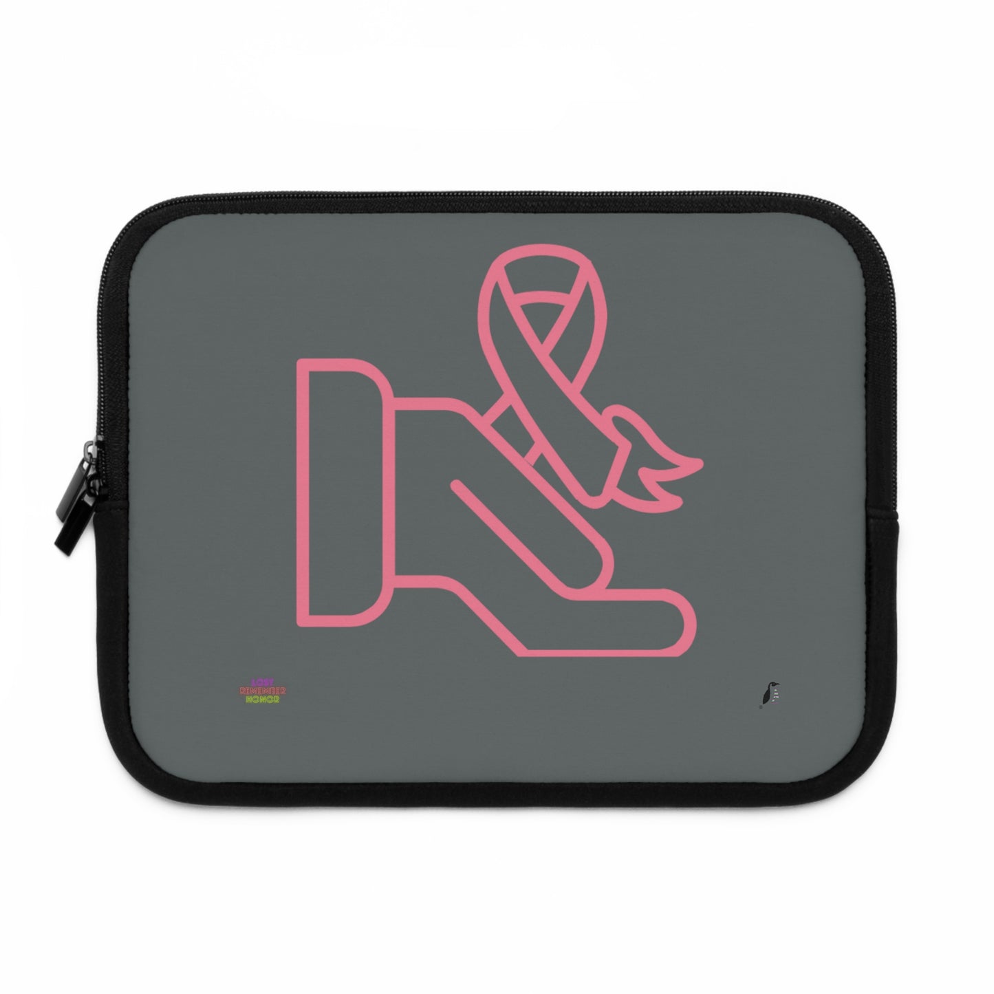 Laptop Sleeve: Fight Cancer Dark Grey