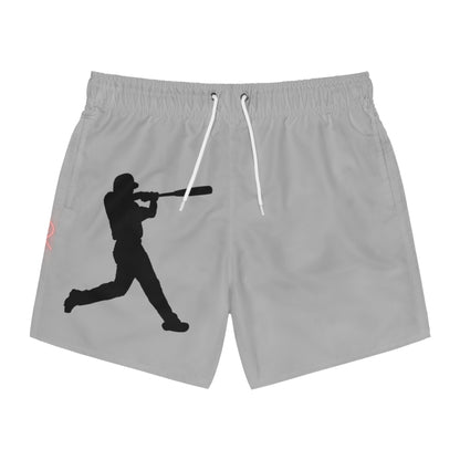 Swim Trunks: Baseball Lite Grey