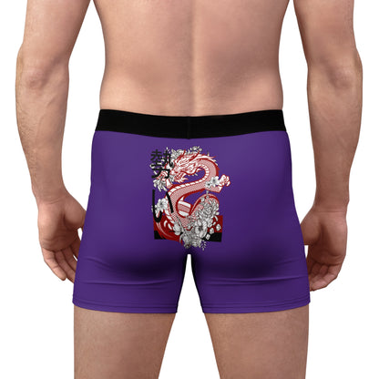 Men's Boxer Briefs: Dragons Purple