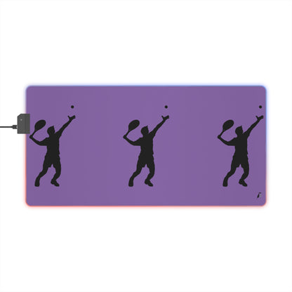 LED Gaming Mouse Pad: Tennis Lite Purple