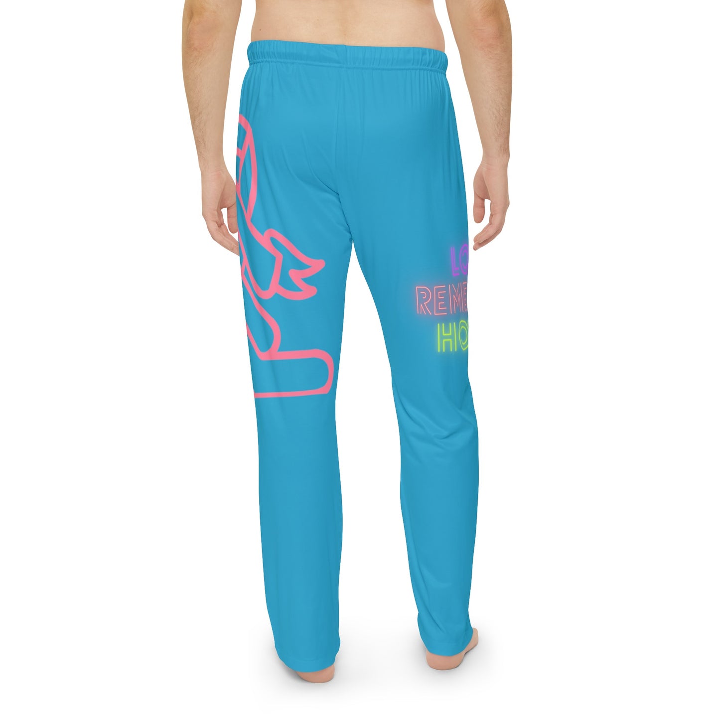 Men's Pajama Pants: Fight Cancer Turquoise