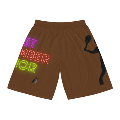 Basketball Shorts: Tennis Brown