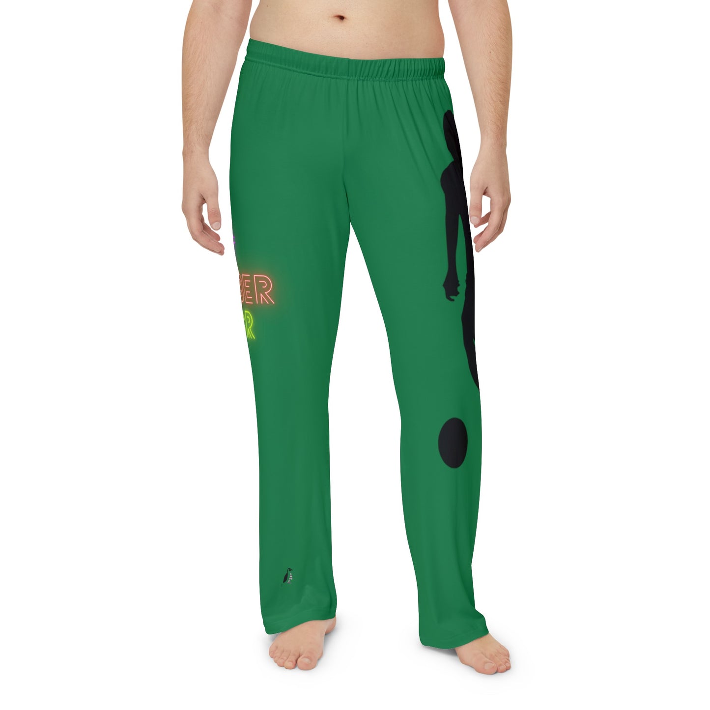 Men's Pajama Pants: Soccer Dark Green