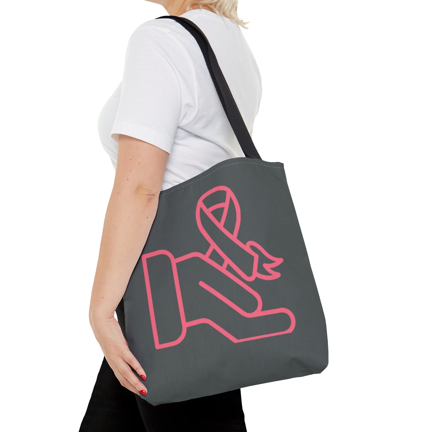 Tote Bag: Fight Cancer Dark Grey