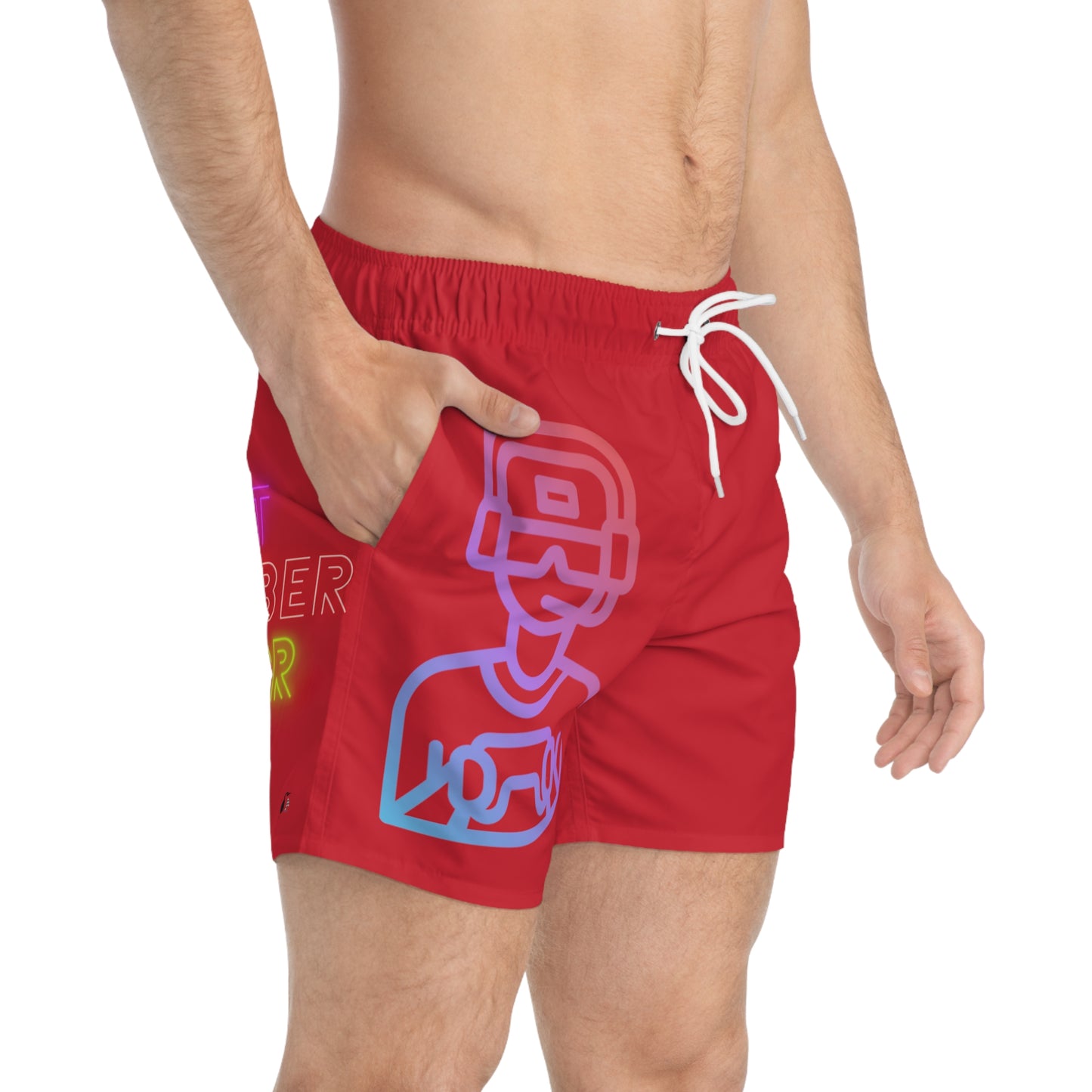 Swim Trunks: Gaming Dark Red