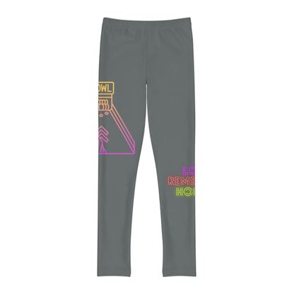 Youth Full-Length Leggings: Bowling Dark Grey