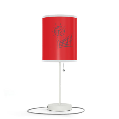 Lamp on a Stand, US|CA plug: Volleyball Red