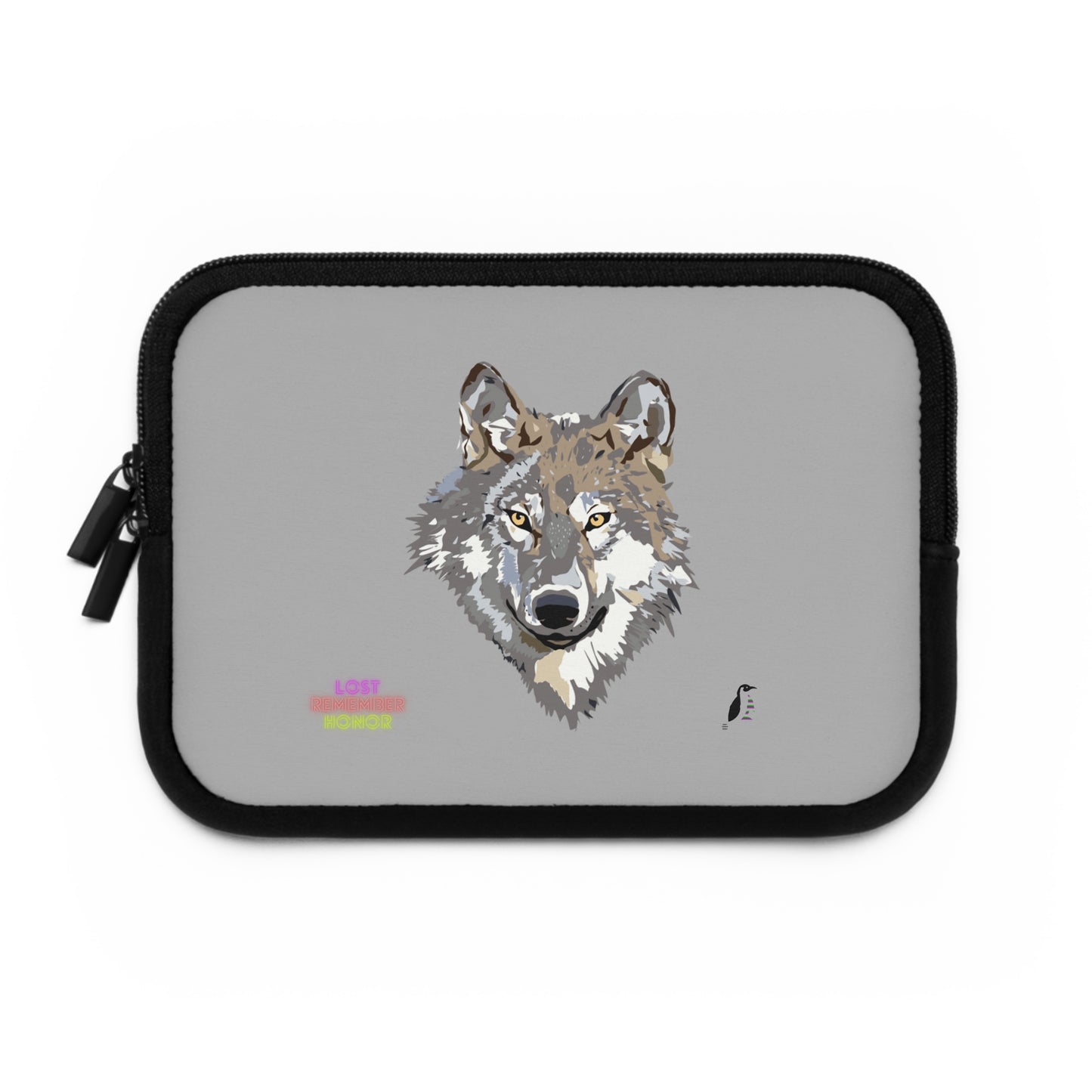 Laptop Sleeve: Wolves Lite Grey