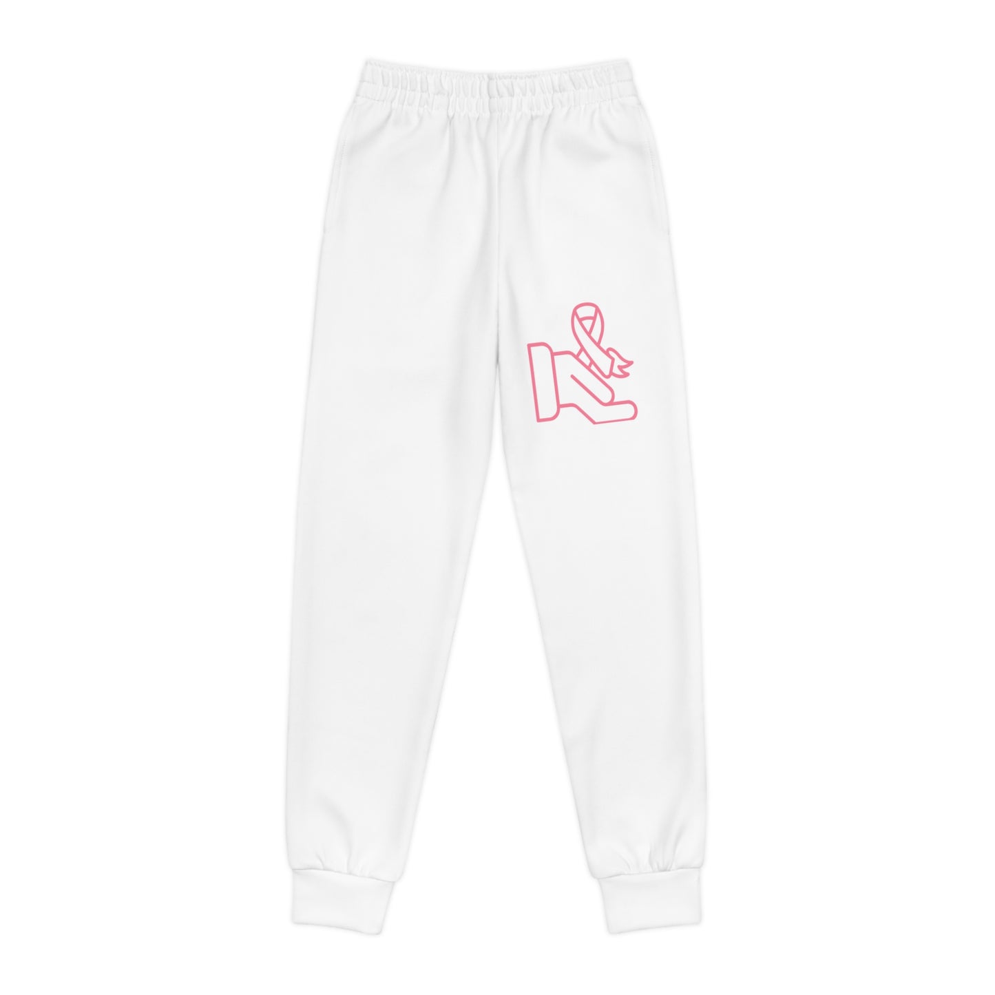 Youth Joggers: Fight Cancer White