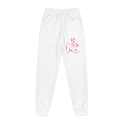 Youth Joggers: Fight Cancer White