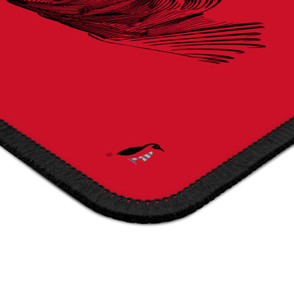 Gaming Mouse Pad: Writing Dark Red