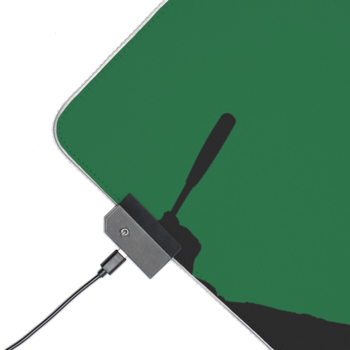 LED Gaming Mouse Pad: Baseball Dark Green