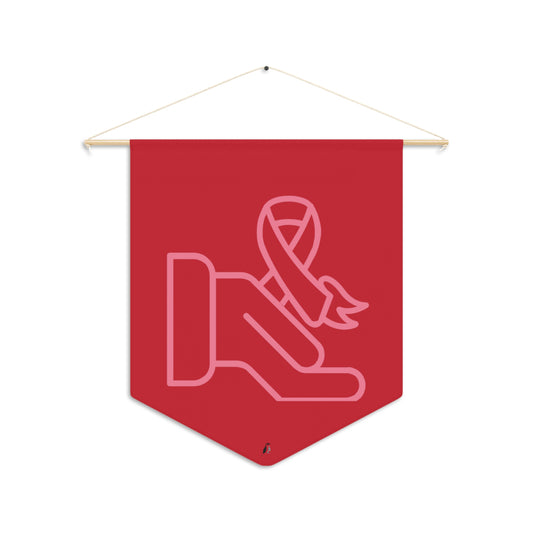 Pennant: Fight Cancer Dark Red