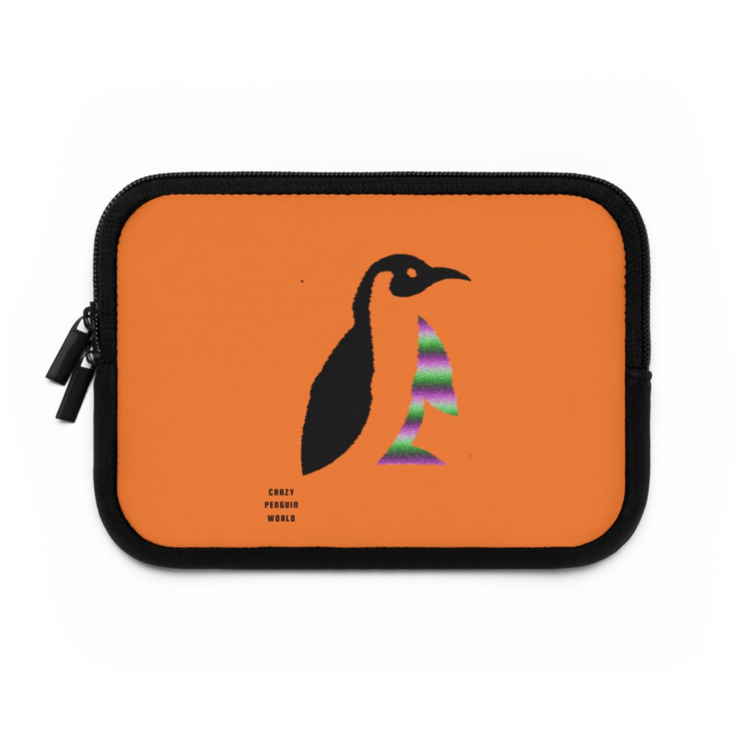 Laptop Sleeve: Crazy Penguin World Logo Crusta