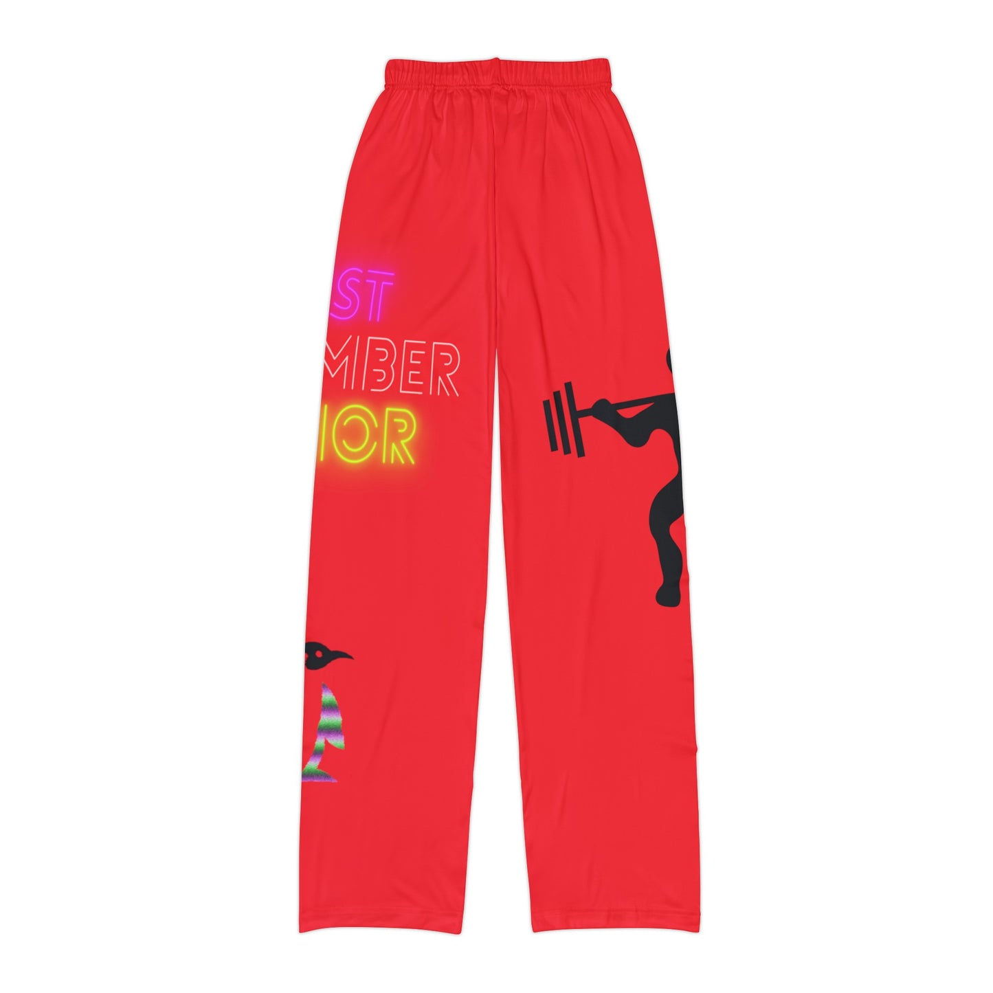 Kids Pajama Pants: Weightlifting Red