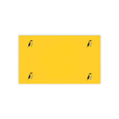 Post-it® Note Pads: Crazy Penguin World Logo Yellow