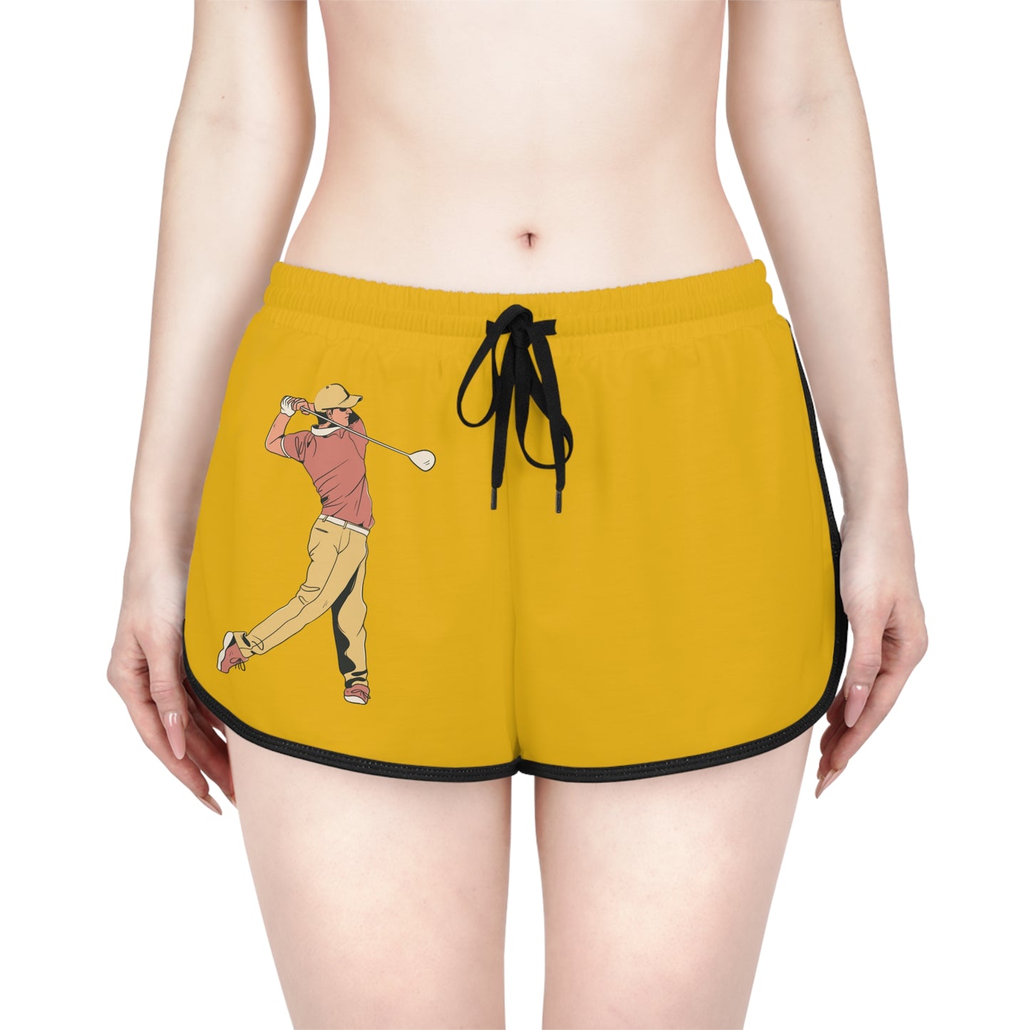 Women's Relaxed Shorts: Golf Yellow