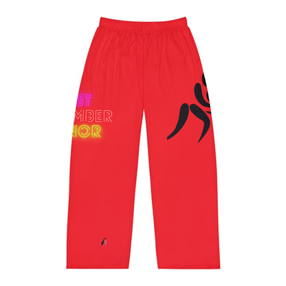 Men's Pajama Pants: Wrestling Red