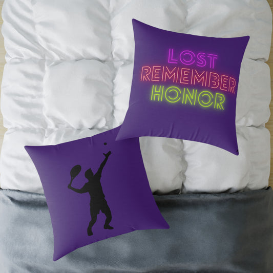 Spun Polyester Pillow: Tennis Purple