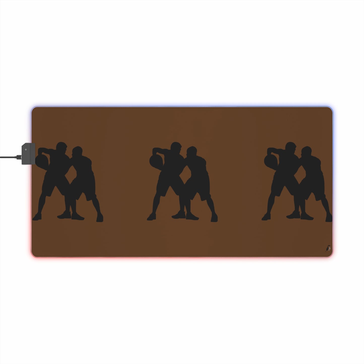 LED Gaming Mouse Pad: Basketball Brown