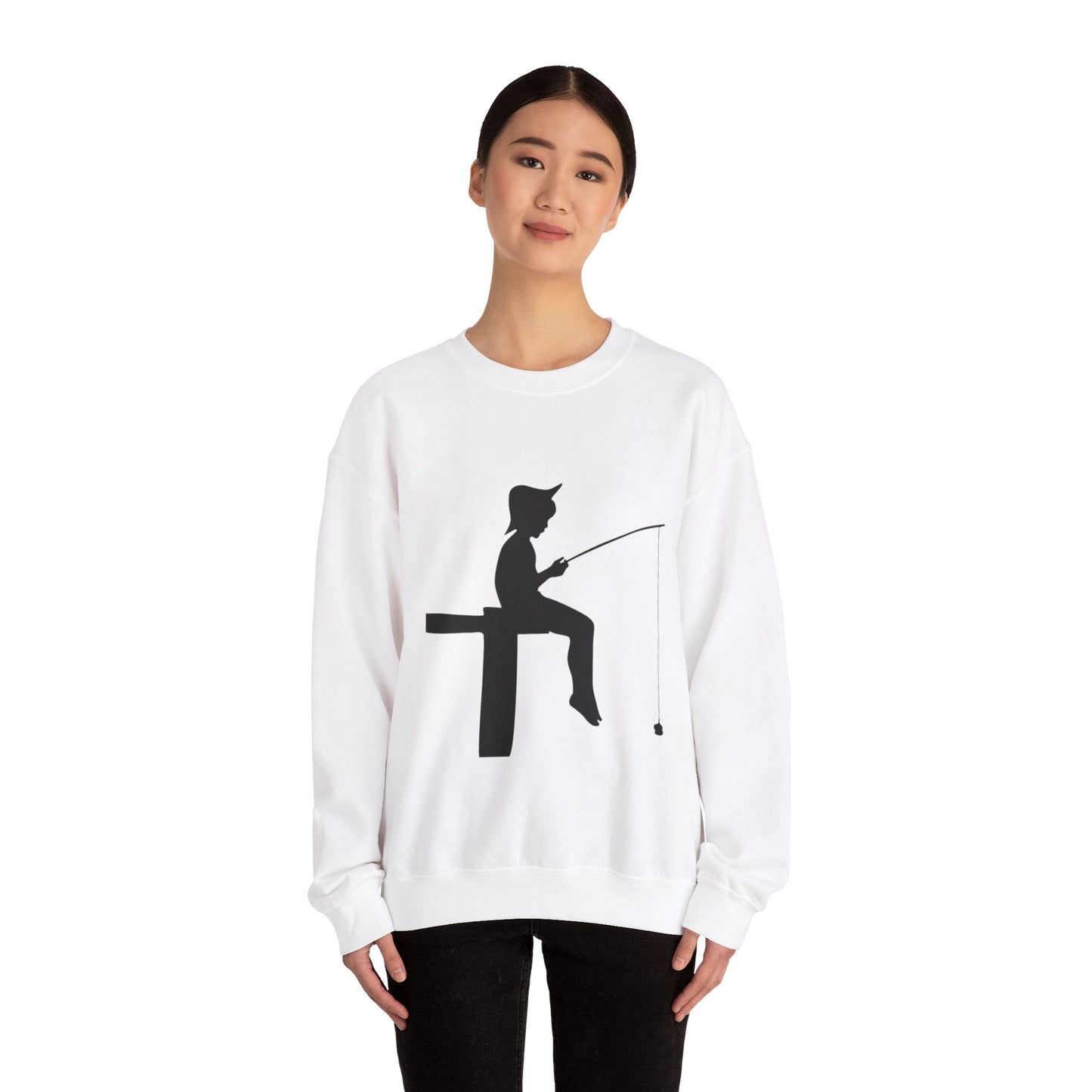 Heavy Blend™ Crewneck Sweatshirt: Fishing #1