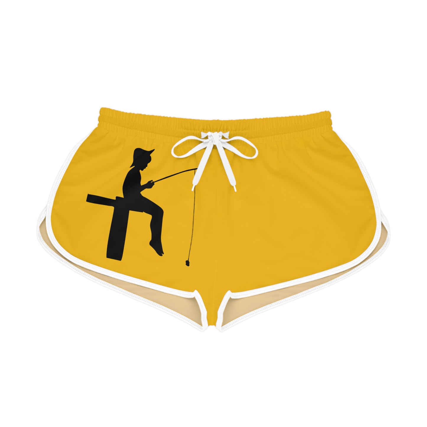 Women's Relaxed Shorts: Fishing Yellow