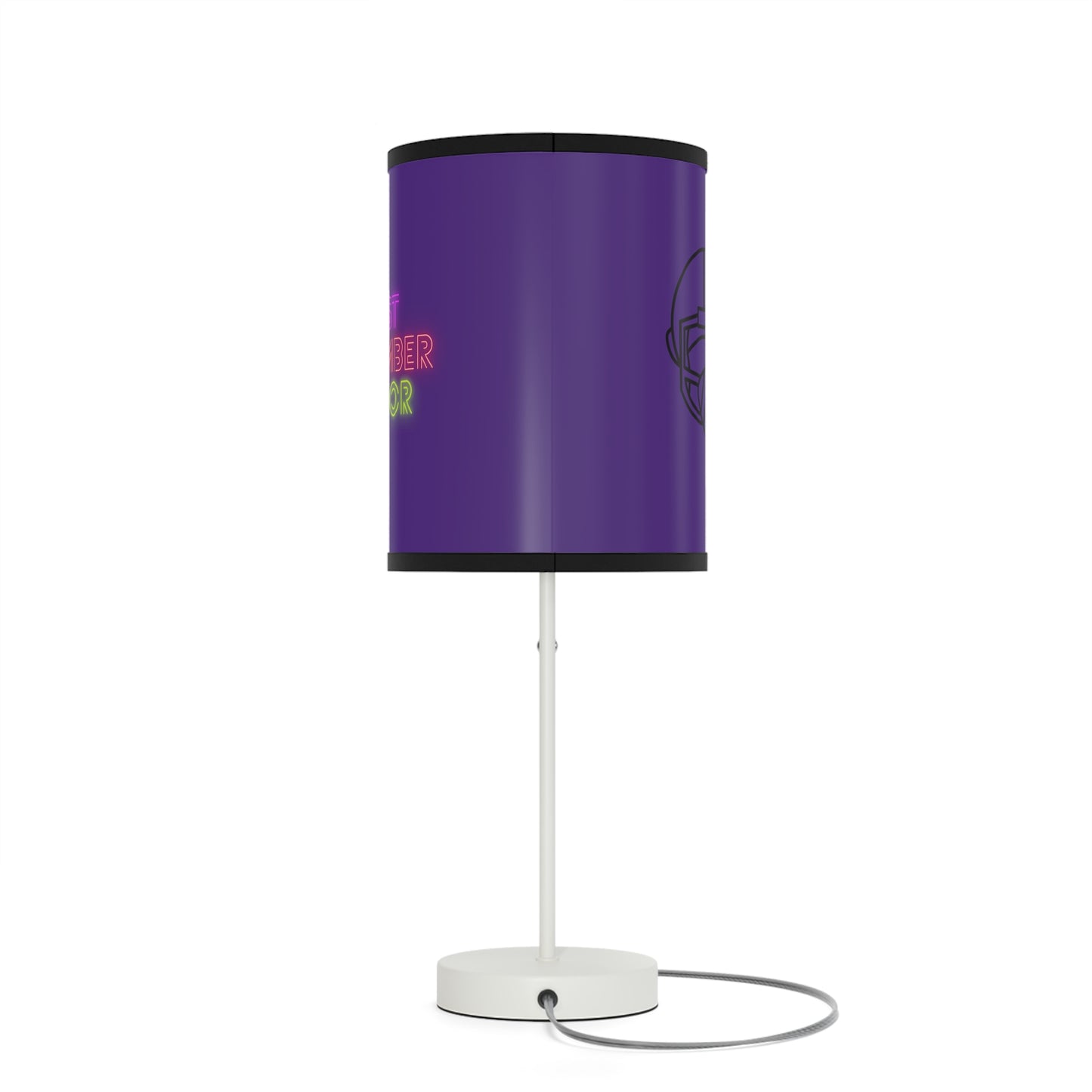 Lamp on a Stand, US|CA plug: Football Purple