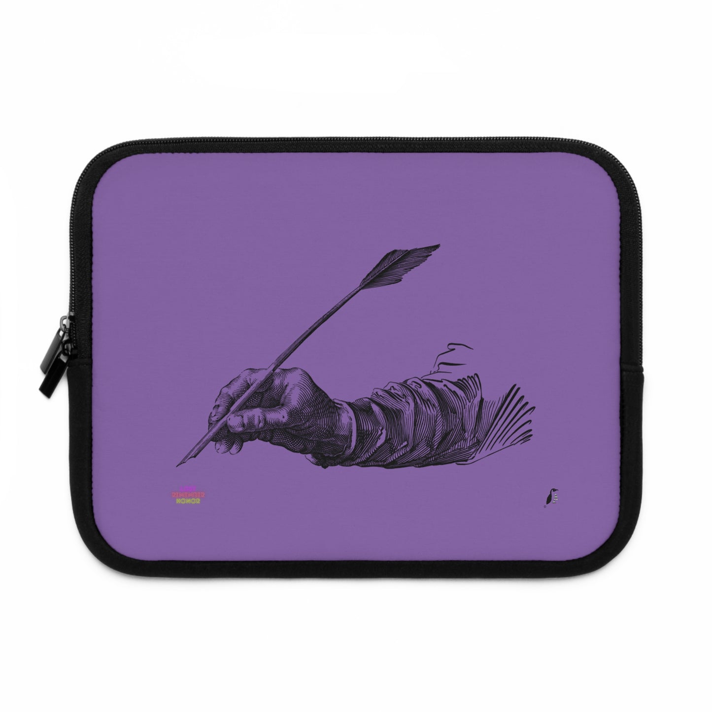 Laptop Sleeve: Writing Lite Purple