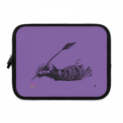 Laptop Sleeve: Writing Lite Purple