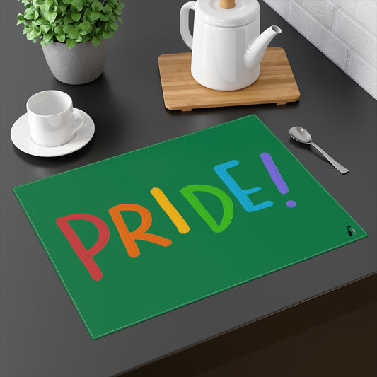 Placemat, 1pc: LGBTQ Pride Dark Green