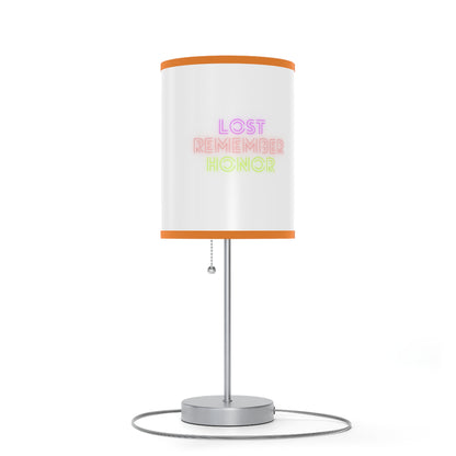 Lamp on a Stand, US|CA plug: Fight Cancer White