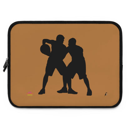 Laptop Sleeve: Basketball Lite Brown