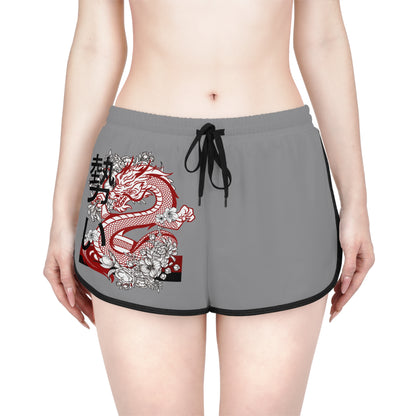 Women's Relaxed Shorts: Dragons Grey