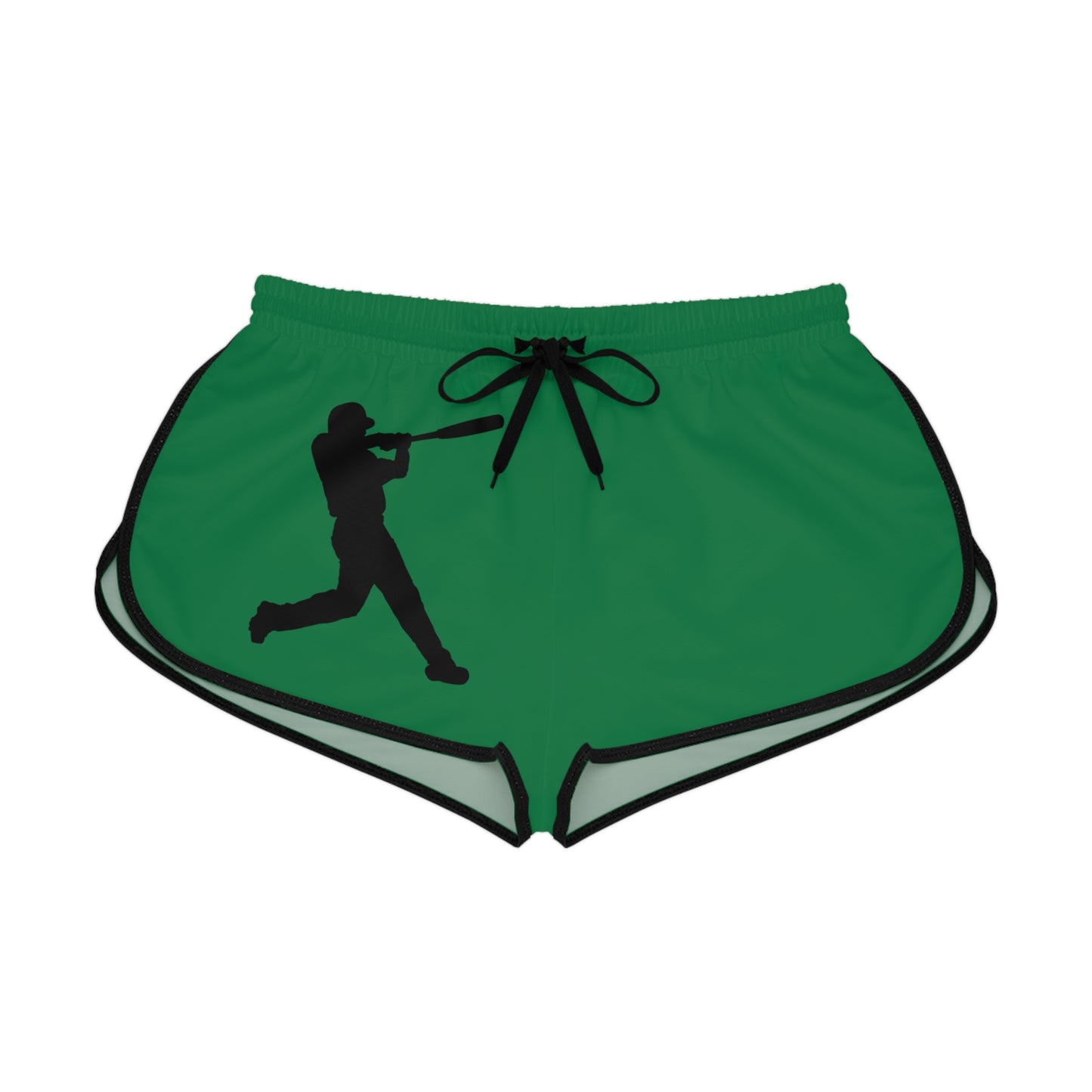 Women's Relaxed Shorts: Baseball Dark Green