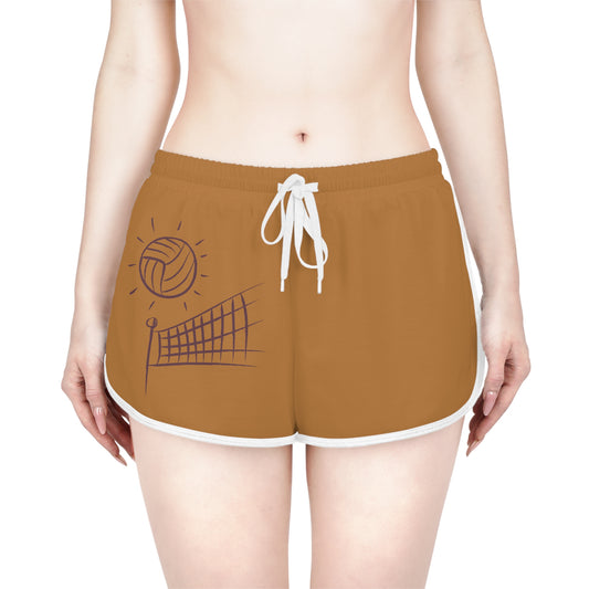 Women's Relaxed Shorts: Volleyball Lite Brown