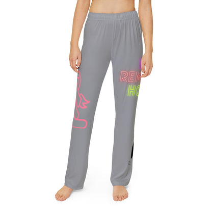Kids Pajama Pants: Fight Cancer Grey