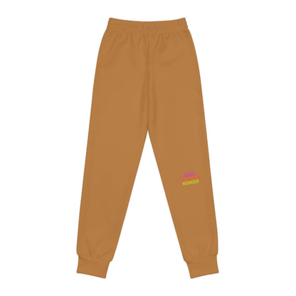 Youth Joggers: Crazy Penguin World Logo Lite Brown